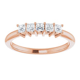 14K Rose 1/3 CTW Natural Diamond Anniversary Band